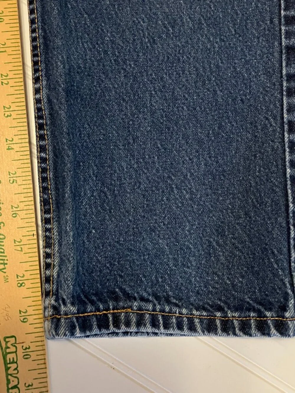 Vtg Levis 505 Jeans Made in USA Dark Wash Denim Mens 38x30 *True 36*